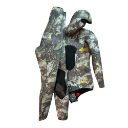 Calças Elios Jersey Hidrorepelente 5,5mm Open Cell  Camo Beje